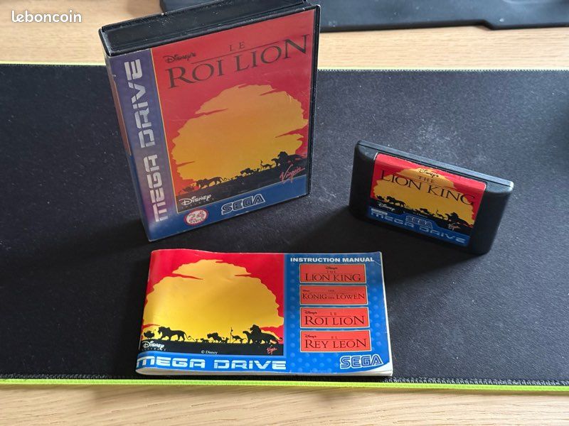 Jeu sega mega drive disney  le roi lion  complet en boite à Marseille