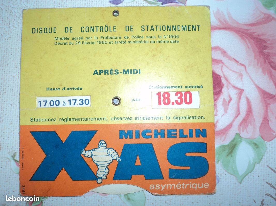 Michelin : disque de stationnement (image 1)