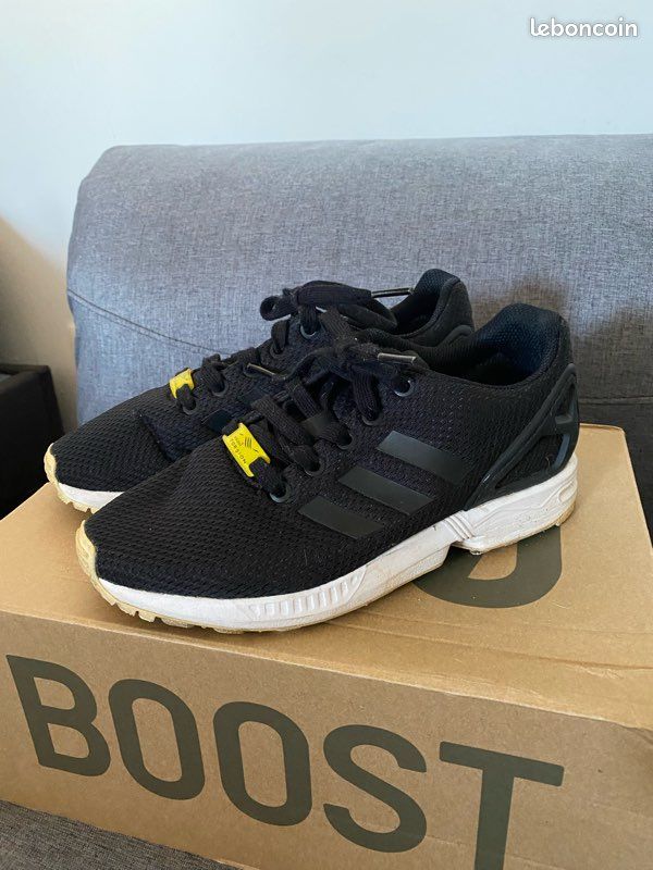 Paire de baskets 👟 ADIDAS modèle ZX FLUX TORSION noires & Blanches SANS BOÎTE T36,5 MIXTE TBÉ (image 1)