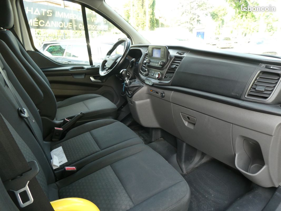 Ford transit custom combi 2,0 tdci ecoblue 105 cv trend tpmr 9 places ou 6 + 1 fauteuil tva recuperable 1 er main 2020 (image 4)