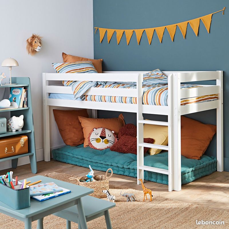 Lit mi-hauteur mezzanine enfant (image 7)