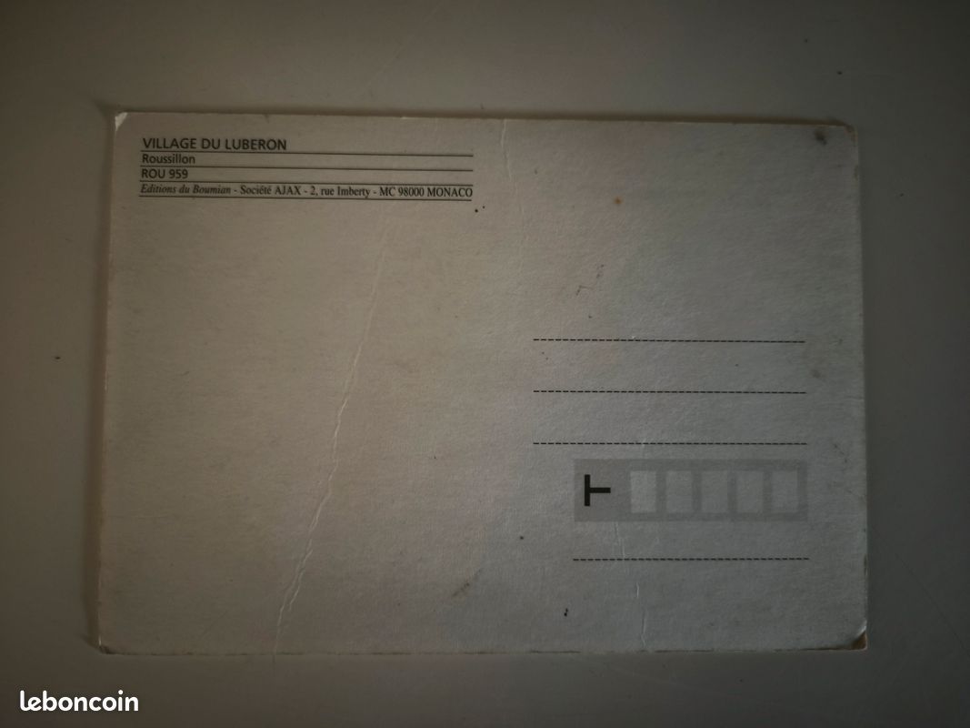 Carte postale légende du Roussillon Lubéron (image 4)