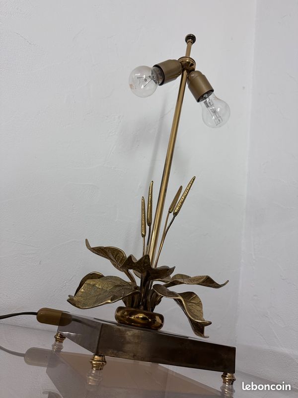 Lampe laiton attribuée à Maison Charles (image 6)