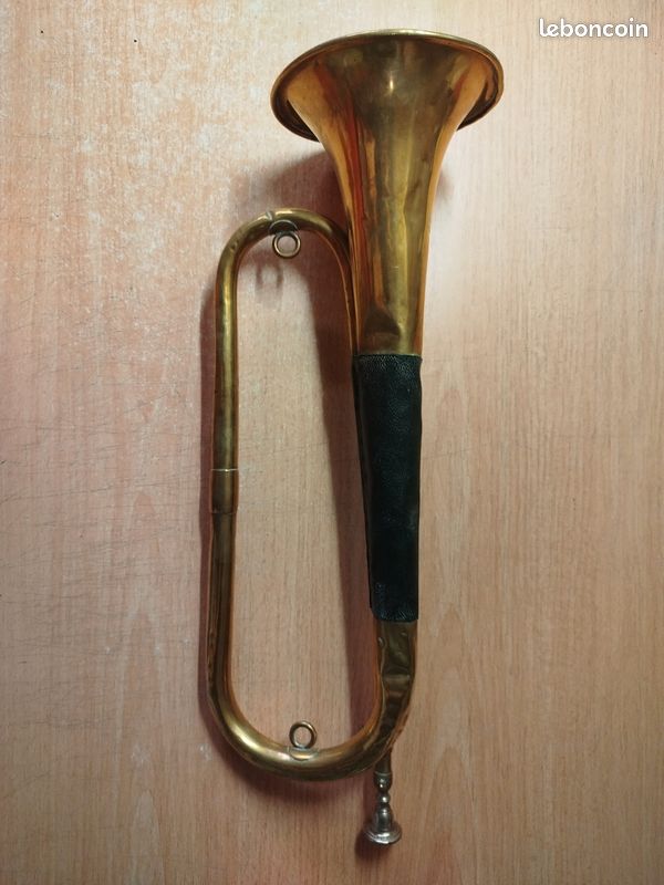 Cor De Chasse En Laiton - Longueur 28 Cm - Instrument D'occasion