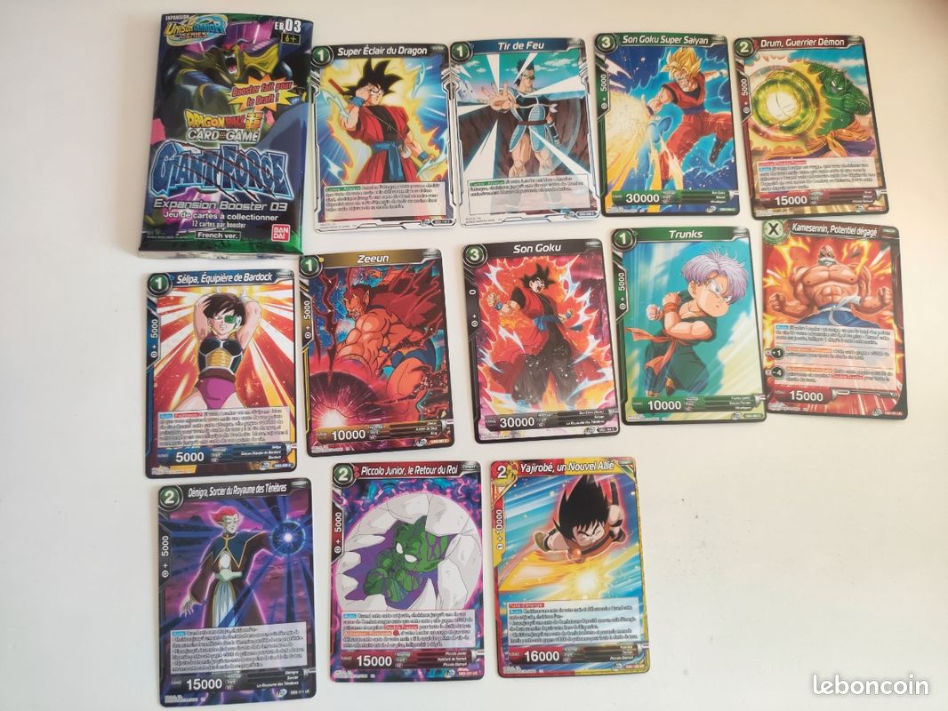 Lot de Cartes Dragon Ball Super Card Game Giant Force EB03 - Jeux & Jouets