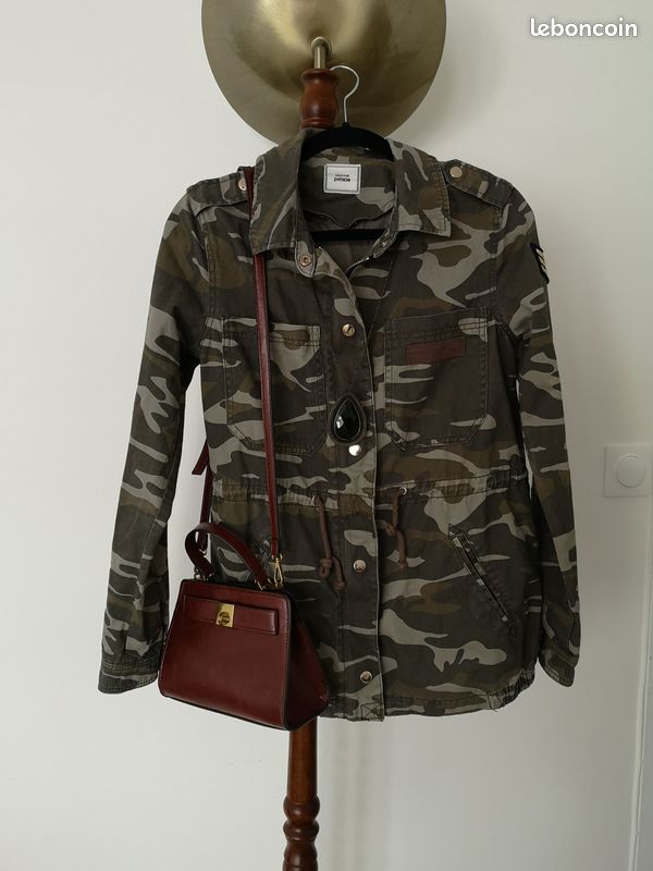 Veste en jean style militaire (image 2)