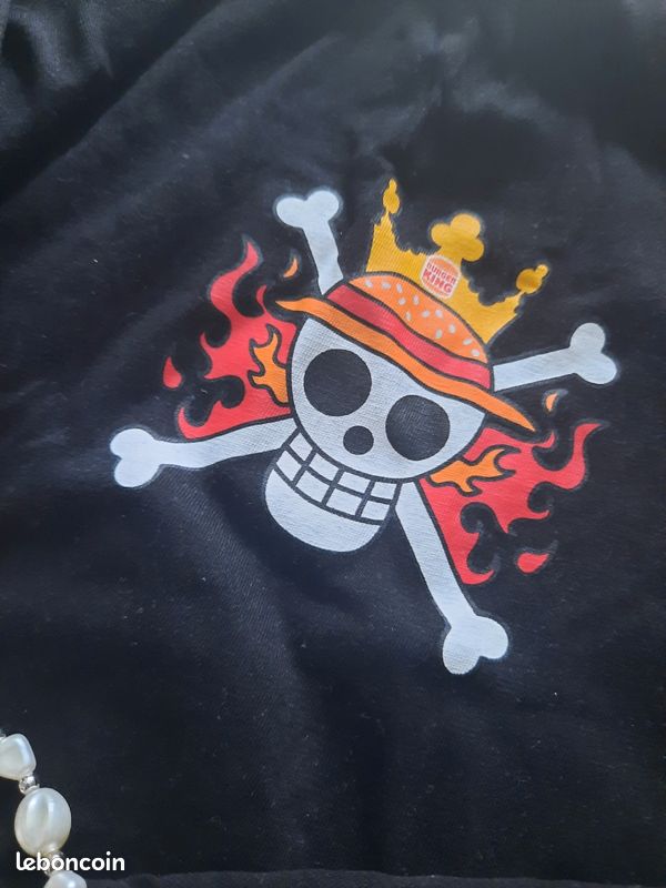 T-shirt One Piece X Burger King - Luffy - Taille L - Édition Limitée - Neuf