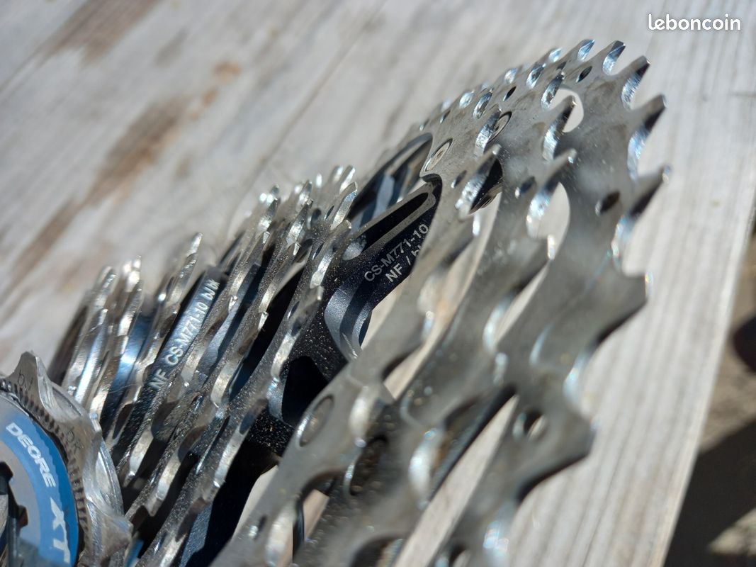 Cassette SHIMANO XT CS-M771 – 10 Vitesses, 11-36T, Pignons HyperGlide, Alliage, Pour VTT Et Cyclo