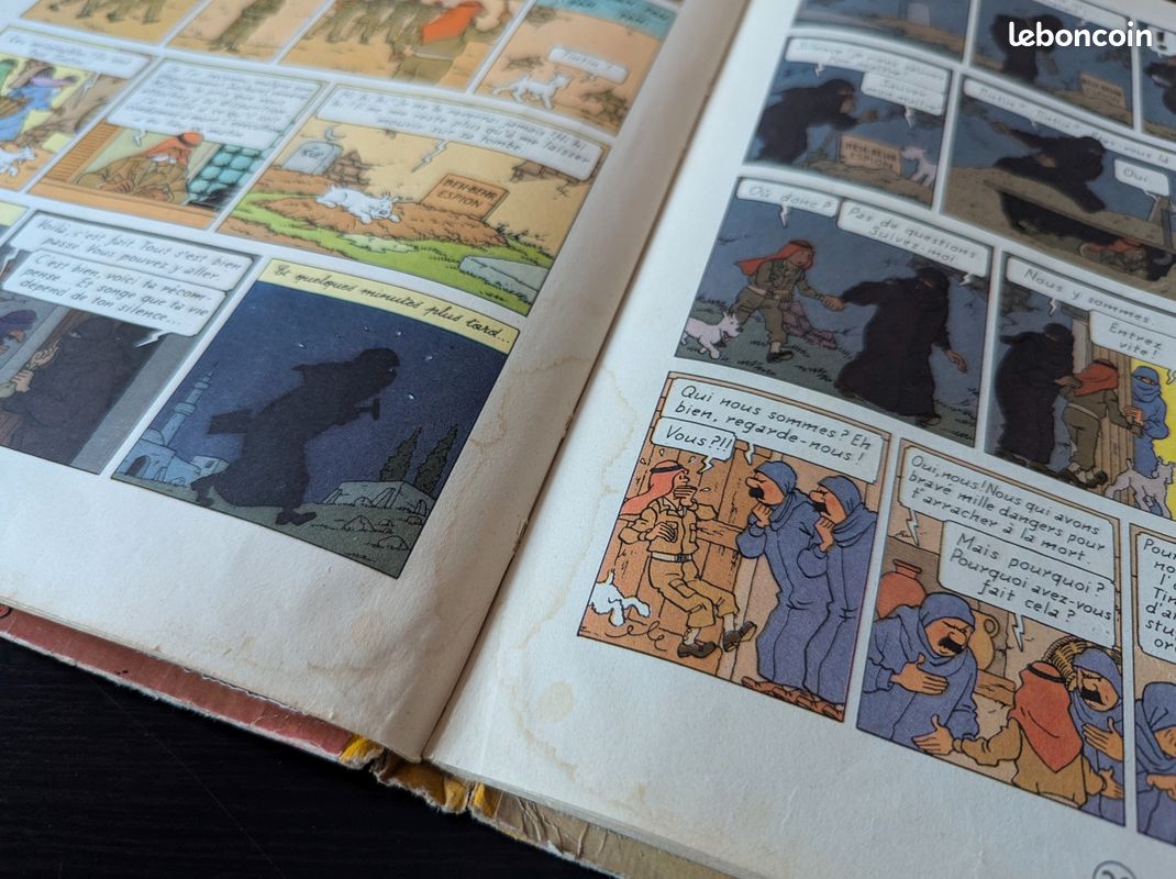 Tintin Les Cigares du pharaon B14 (EO couleurs française 1955) cotée 400 euros (image 15)