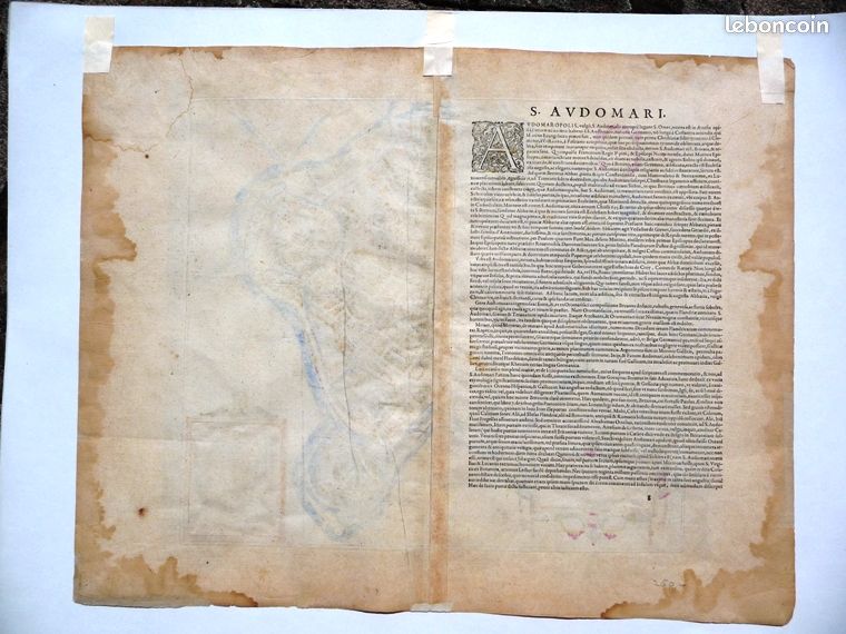 Plan Saint Omer 1580- 120Euro(s)- Bel état- rare (image 2)