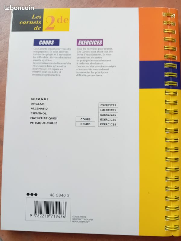 Les carnets de 2de Cours Physique / Chimie (image 2)