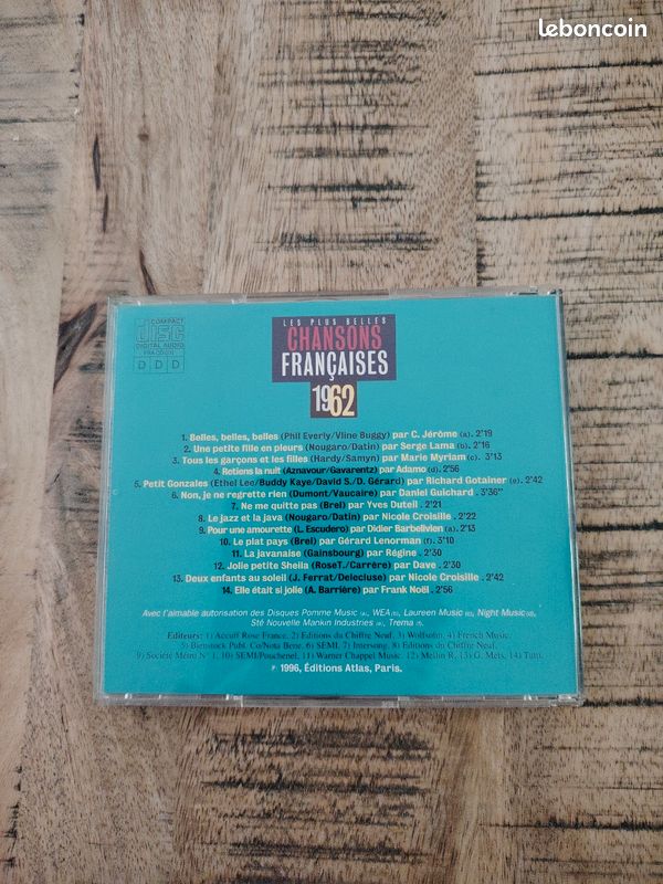 Lot de 3 CDs Salut les Copains 1962 / les plus belles chansons françaises 1962 / Frank Michael/ (image 3)