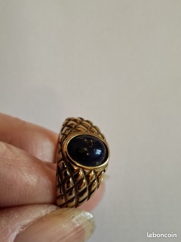 Bague En Lapis-lazuli Bleu Taille 50 - Pierre Naturelle, Sans Marque, Occasion