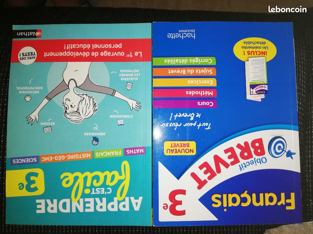 Lot de 7 livres parascolaires préparation brevet 3ème Très bon état (image 2)