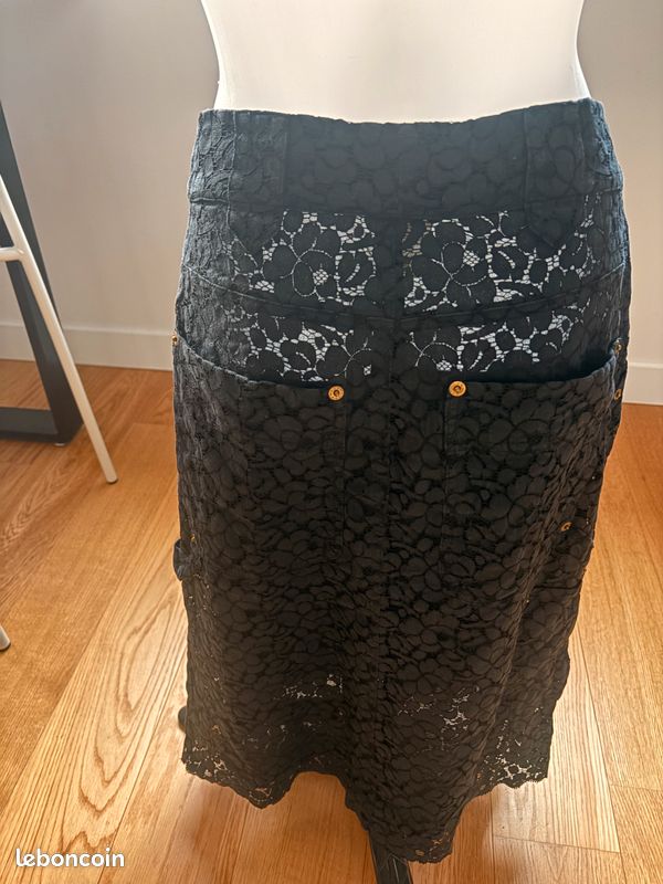 Jupe Patineuse SONIA RYKIEL Couleur écru, Taille S, En Coton - Très Bon état Occasion