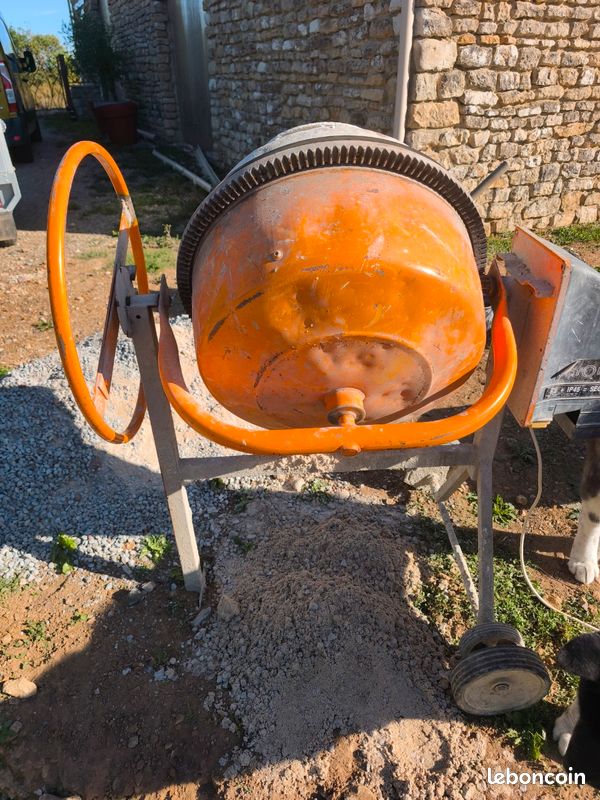 Bétonnière Altrad Betomix 134L - Moteur OK / Prb pignon-Couronne- Roulement (image 4)