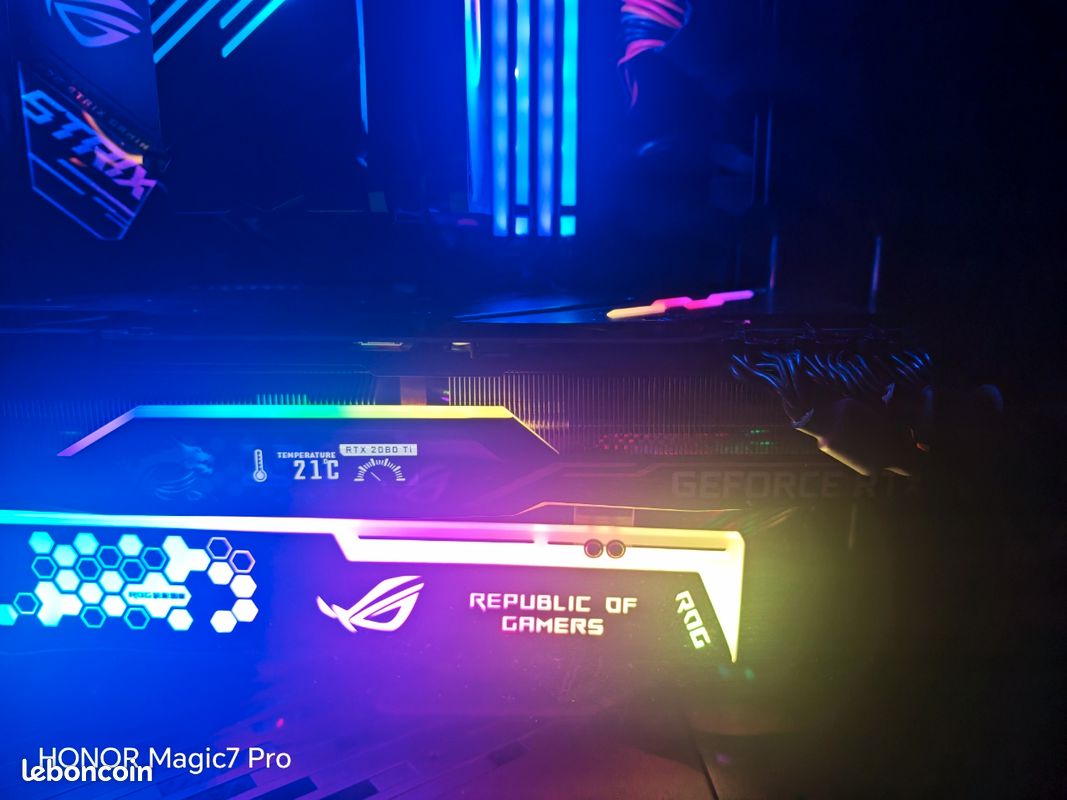 Setup gamer au complet i5 10600k rtx 2080ti 11gb gddr6 32gb ddr4 1to ssd +1to dd 750w corsair ecrand aoc27 p 180hz (image 7)