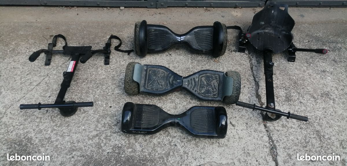 Petit Hoverboard avec batterie HS et sans chargeur et 2 hoverkart je n'ai plus les 2 gros Envoi possible pour bricoleur 15 euros le tout (image 2)