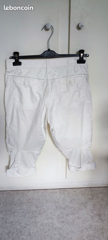 Pantalon Court (pantacourt) Marithé & François Girbaud - Taille 40, Bleu, Femme, Très Bon état