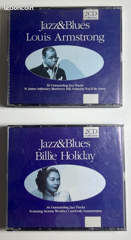 2 coffrets de 2 CD chacun - standards de blues et de jazz Billie Holiday / Louis Armstrong (image 1)