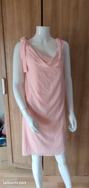 robe naf naf rose poudré