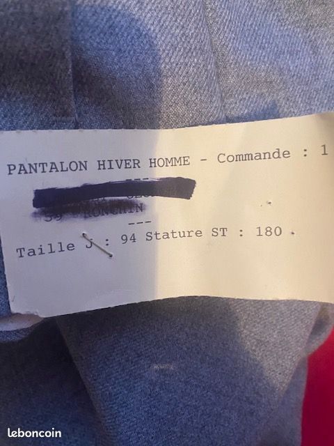 Pantalon laine gris pour homme (image 4)
