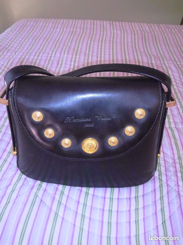 Sac en cuir noir (image 1)