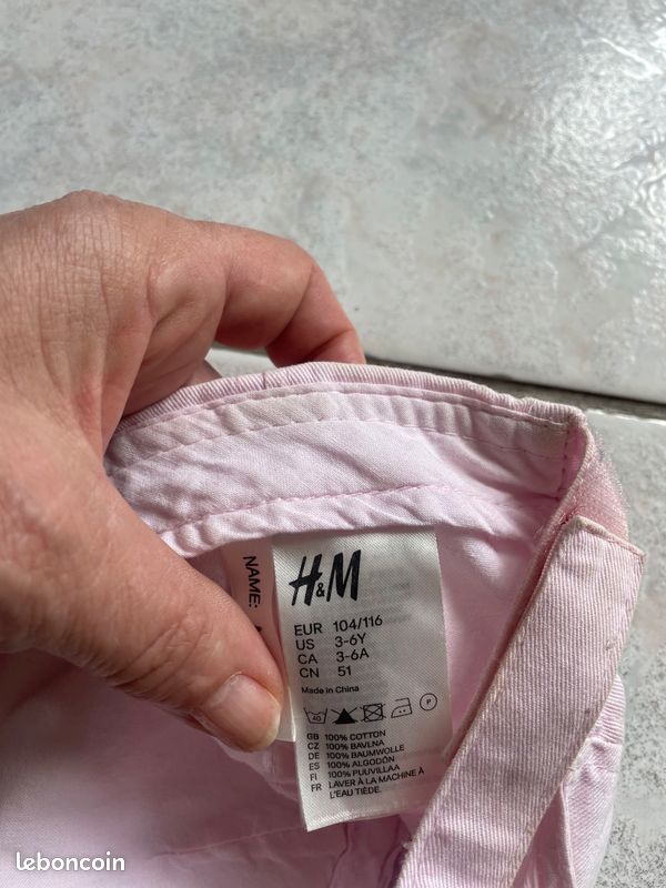 Casquette rose fille 3 ans H&M (image 3)