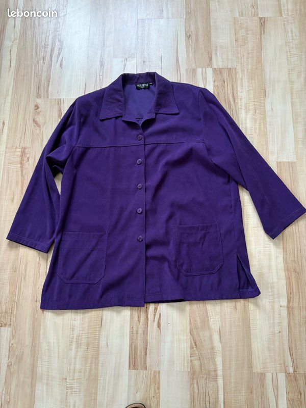 Chemise Professionnelle Violette Lane Bryant Taille 18 - Coton, Boutonnée, Occasion