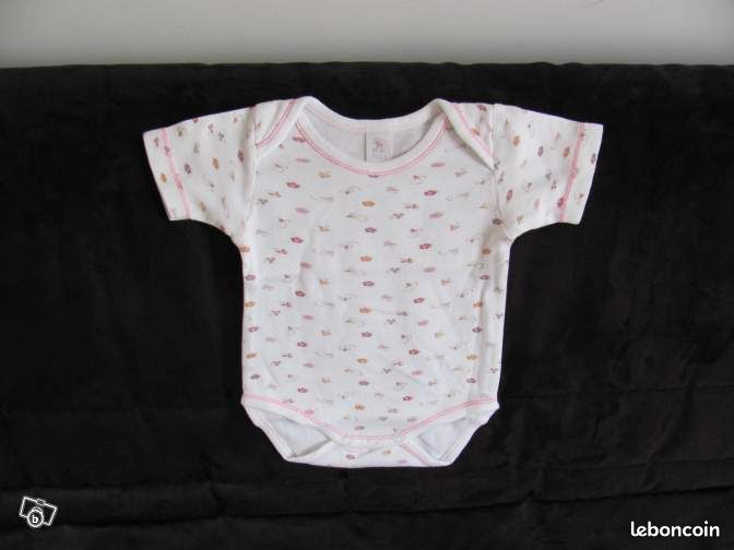 Bodys manches courtes fille 6 mois - MB45 (image 1)
