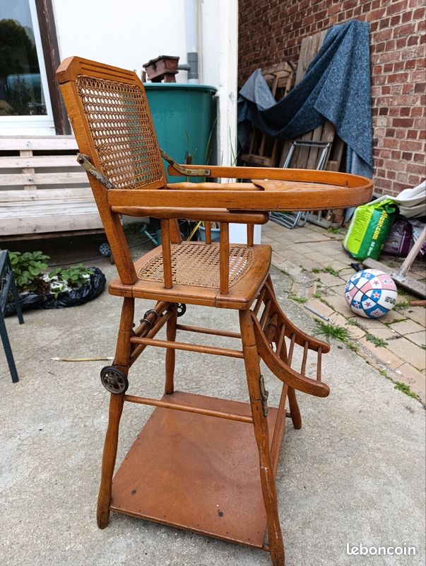 Tabouret bar en teck naturel et cannage baia (lot de 2) (hauteur 100 cm