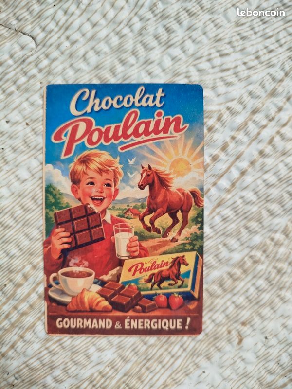 Plaque métal Chocolat Menier 30 x 40 cm