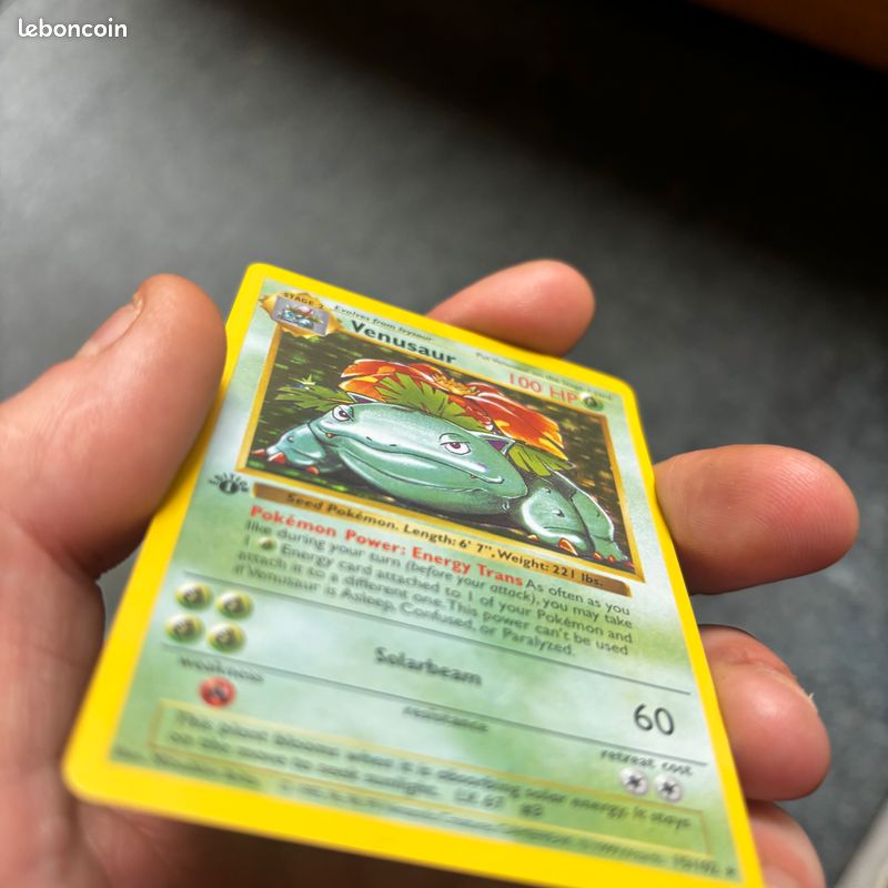 Carte Pokmon Venusaur 1st Edition - Version Anglaise - Near Mint -  Collection