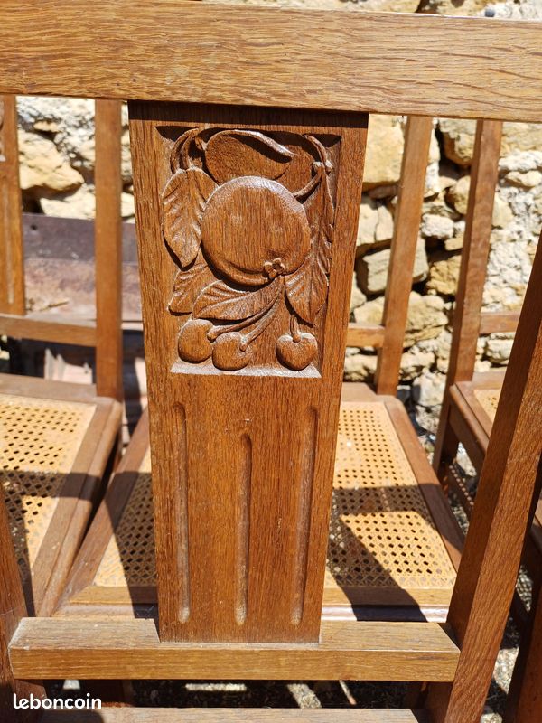 Lot de 6 chaises en bois (image 2)