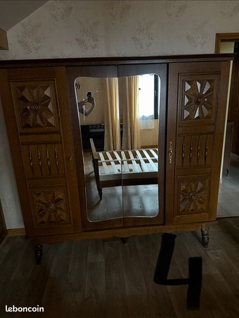 Lit + chevet + armoire (image 4)