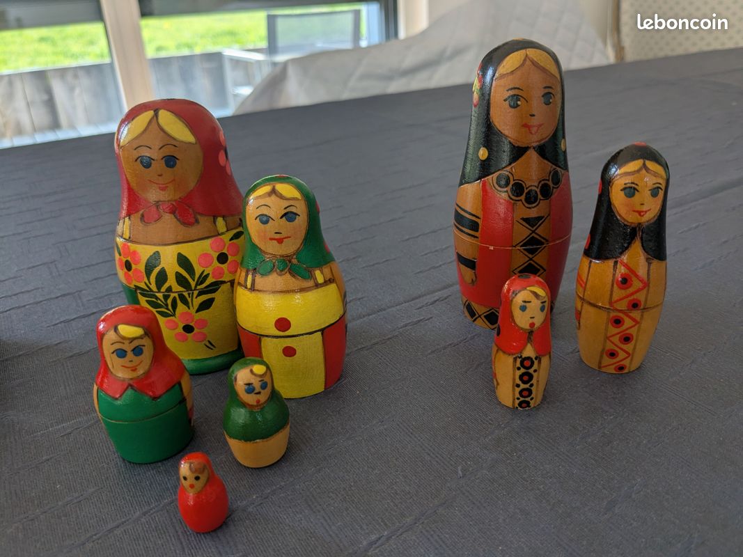 Sing-Poupées gigognes russes en bois poupées matriochka pour ornements