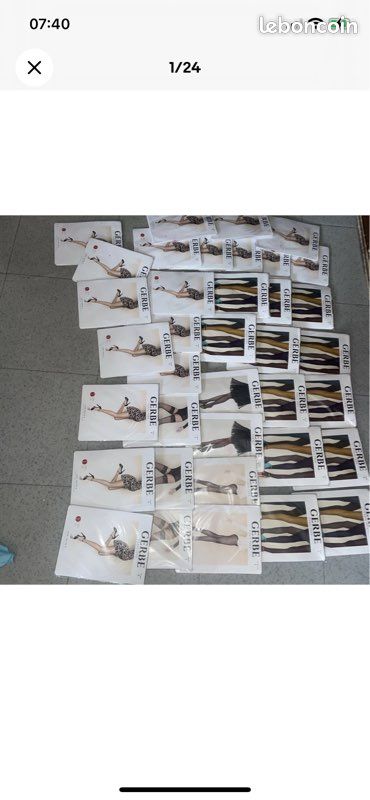 Gerbe 37 paires de collants et bas taille 1 (image 1)