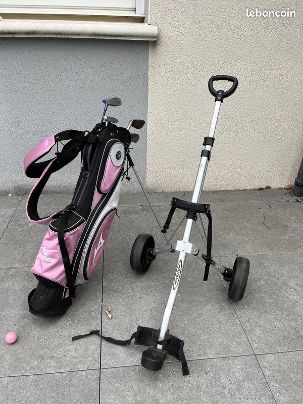 Sac de golf + chariot + série (image 1)