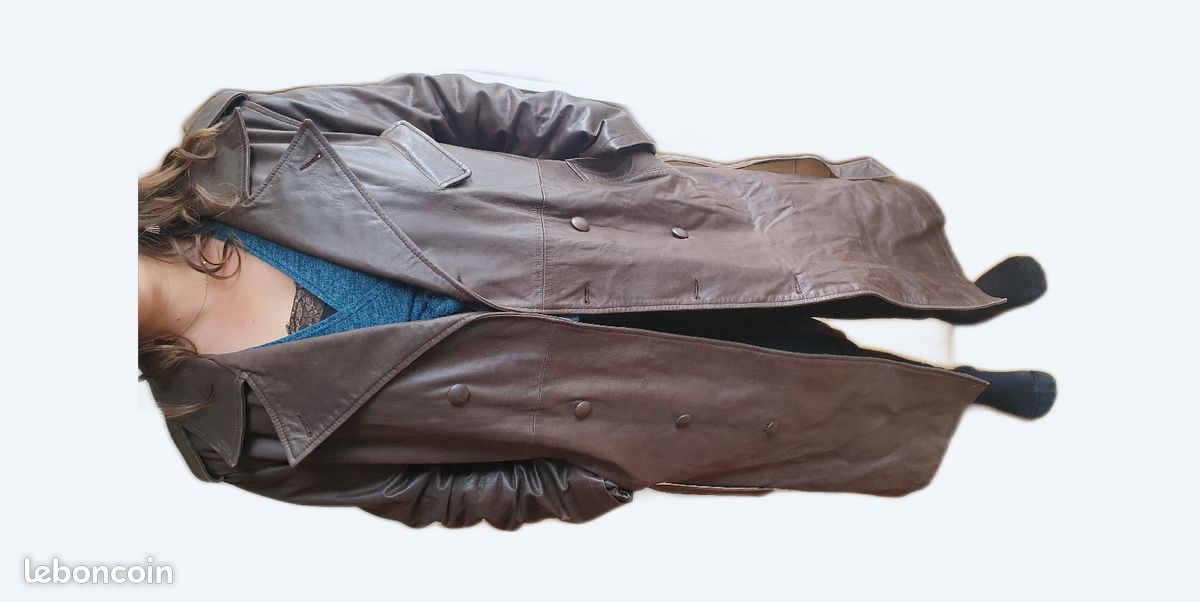 Manteau en cuir d'agneau Alan Gérard (image 1)