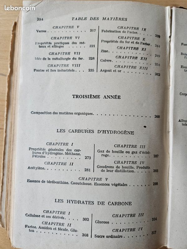 Chimie- Brevet élémentaire programme 1920 (image 17)