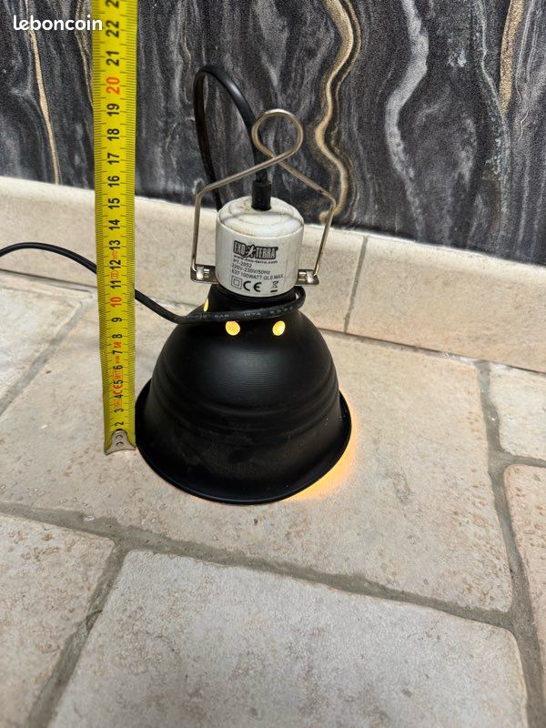 Dôme lampe chauffante avec ampoule pour terrarium reptile gecko (image 2)