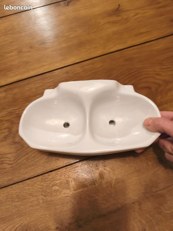 Porte savon céramique vintage - petit savon