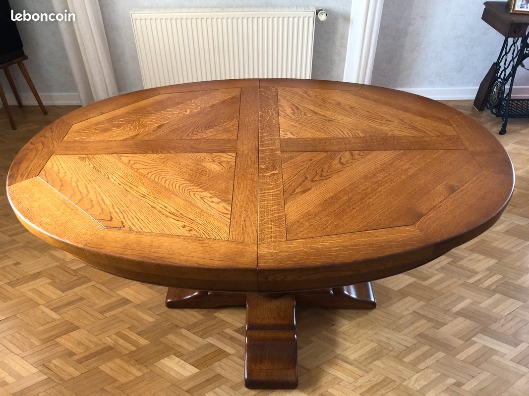 Table ovale chêne massif (image 1)