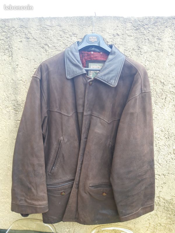 Divers veste cuir bonne état homme (image 1)