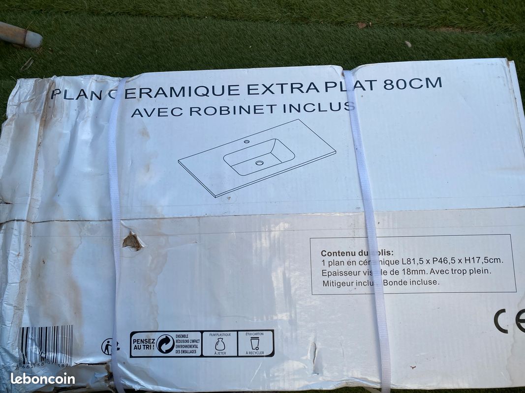 Lavabo extra plat complet (image 1)