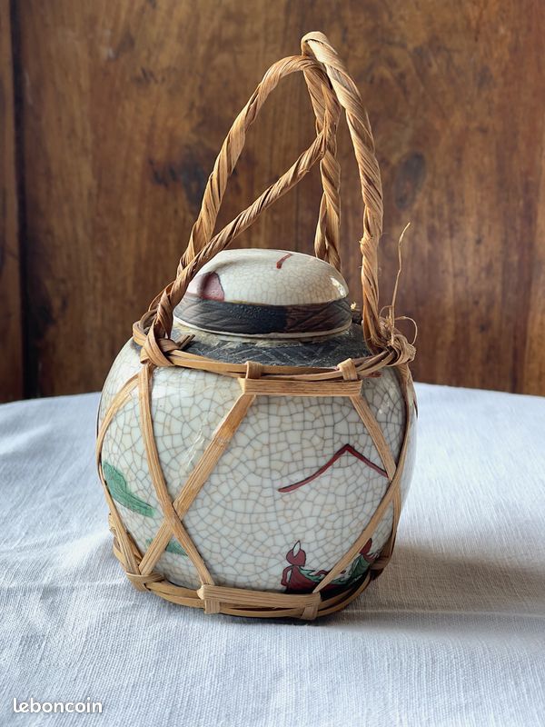 Pot En Porcelaine Dorée De Style Chinois Avec Couv... – Grandado