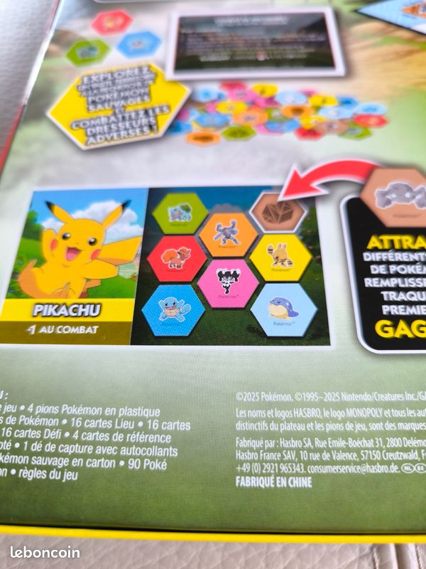 Monopoly Pokémon Version Française - Jeu Hasbro NEUF Sous Blister - Rare