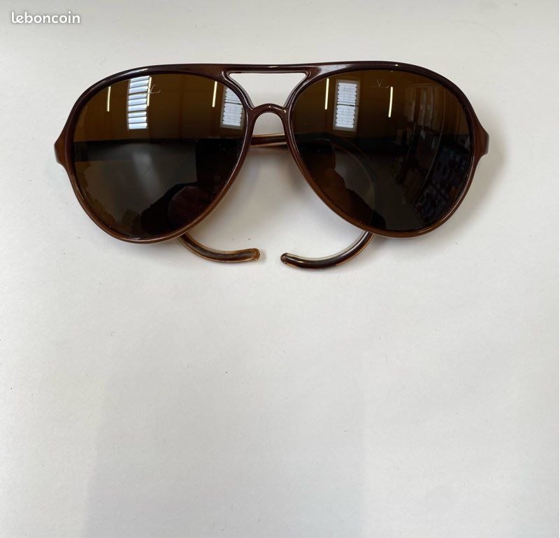 Lunettes De Soleil Vintage Vuarnet 003 - Monture Blanche, Verres Marron Foncé - Neuf Étiqueté