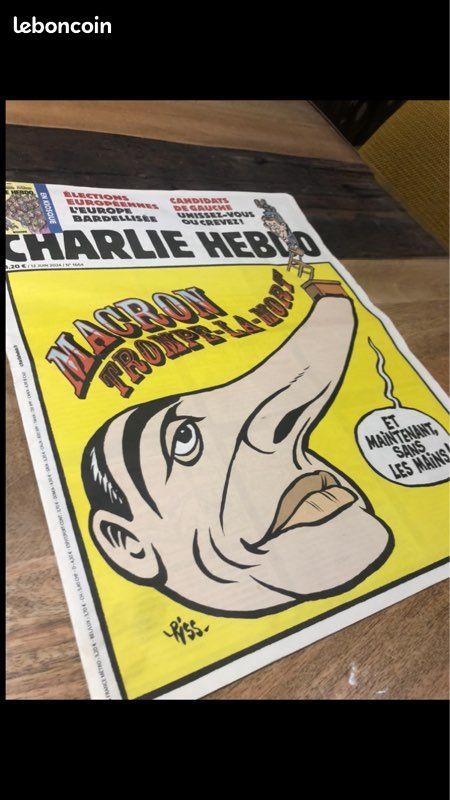 Charlie Hebdo riss 2024 comme neuf (image 1)