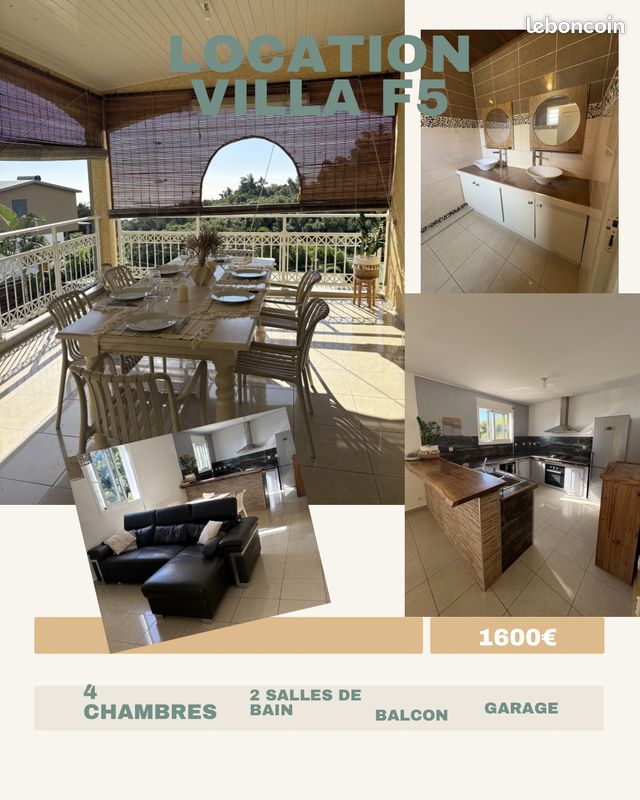 Maison 5 pièces 140 m² · à La Possession · 140 m² · 1 600 €